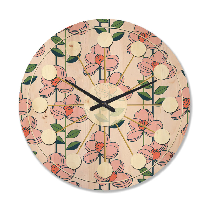Horloge murale Floral, Grand