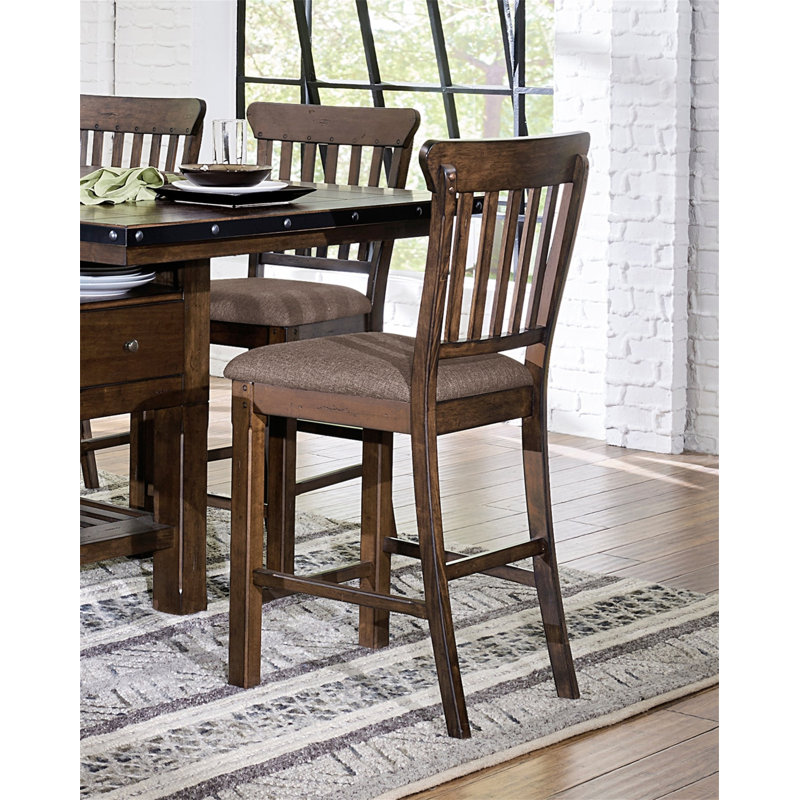 Ivaylo 6Pc Wooden Dining Table Set, Kitchen Table Set with Extension Leaf,Drawers ,Wine Rack Table