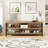 Rustic Shoe Bench Storage Adjustable Shelves-109309407