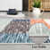 Geometric Machine Washable Area Rug with Rubber Backing for Living Room Plaid Non-Slip Rug Modern Indoor Carpet Non-Shedding Rug for Bedroom Dining Room Hallway Kitchen Office Playroom Nursery