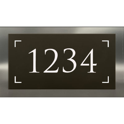 Illuminated Aluminum Address Sign