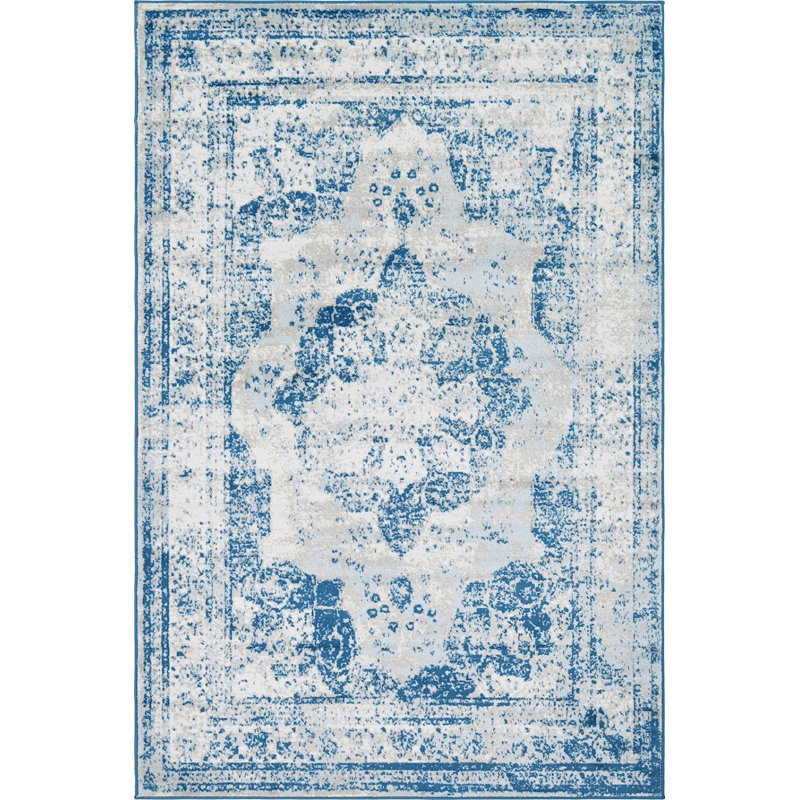 Tapis bleu Oneita, Rectangle 3 pi 3 po x 5 pi 3 po