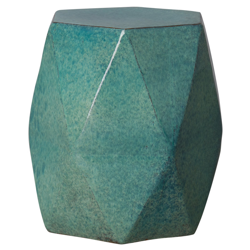 Tabouret de jardin Brilliant Matrix, Bleu/Vert