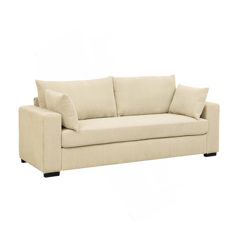 Coastal Haven Corduroy Sofa, Cream