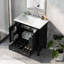 Meuble-lavabo multifonctionnel avec portes et tiroir Aglae