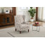Chaise d'appoint moderne avec support ergonomique et revêtement floral