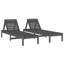 Adoniram 199.5cm Long Reclining Pine Double Chaise-734981337