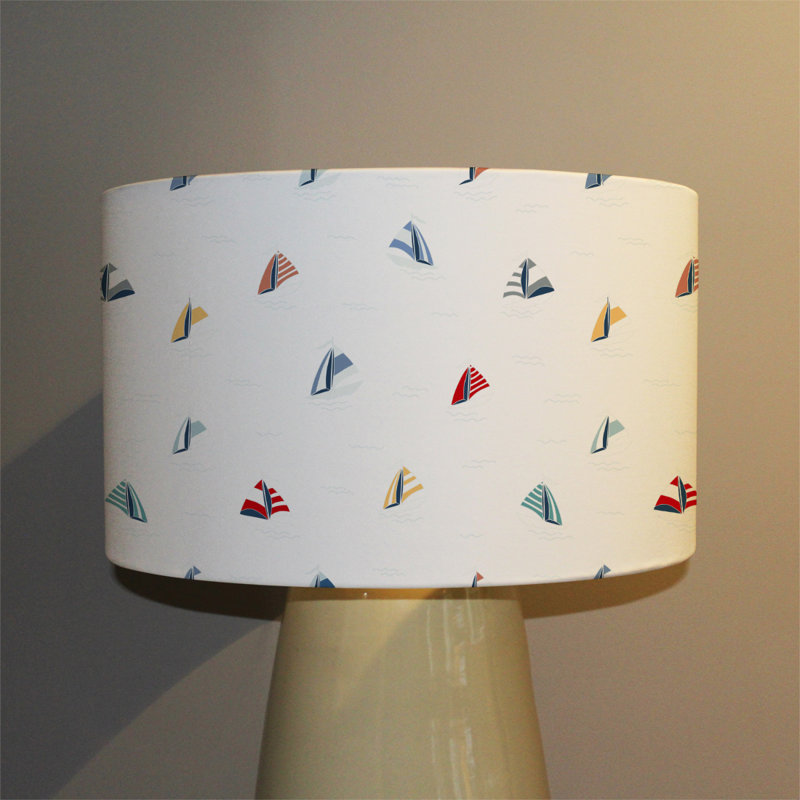 Drum Cotton Lamp Shade ( Uno ), 25cm H x 40cm W x 40cm D