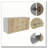 White and Light Oak Rectangle 2-Door Wall Cabinet