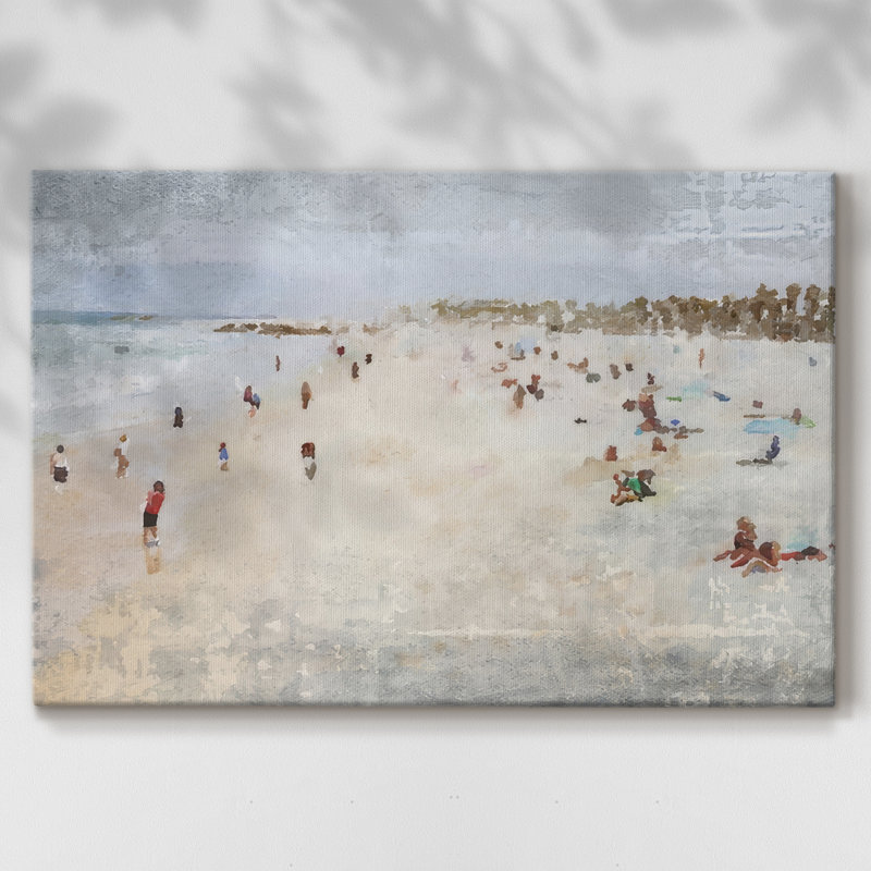 S'amuser sur la plage - Cavas enveloppés de galerie, 32 x 48