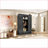 Hall Tree, Modern 85.2''H with Bench, 3 Hooks, 4 Doors &amp; Drawer | MDF | Black-926101747