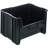 Container, stacking, 15-1/4" x 19-7/8" x 12-7/16", injection polypropylene, six 1/4" drill hole pattern on bottom allows for easy hole insertion for drainage and air circulation, case of 3-746839830