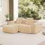 Canapé modulaire en velours de qualité supérieure 2 places, conception modulaire pour les réunions de famille
