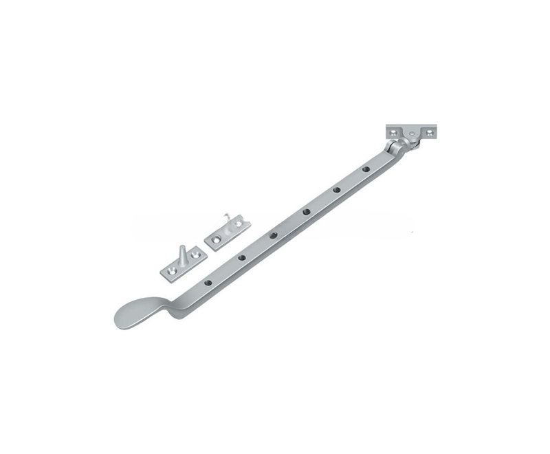 Colonial Casement Stay Adjuster, Brushed Chrome