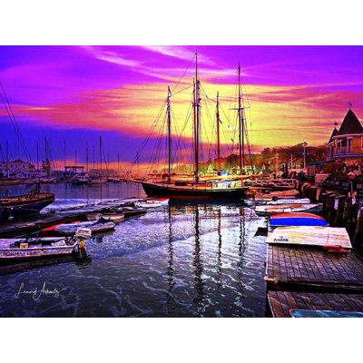 Magic Harbor Print by Leonard Askowitz
