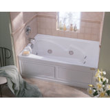Cetra 60" x 36" Alcove Whirlpool Bathtub 2 Panel