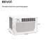 Climatiseur de fenêtre 12 000 BTU Bevoi en blanc