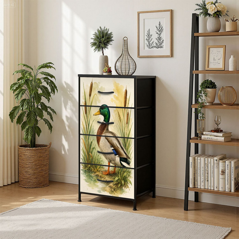 Commode de rangement verticale 4 tiroirs