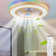 Keiyona 22'' Enclosed Kids Ceiling Fan with Light and Remote, RGB Multicolor Nightlight/Backlight