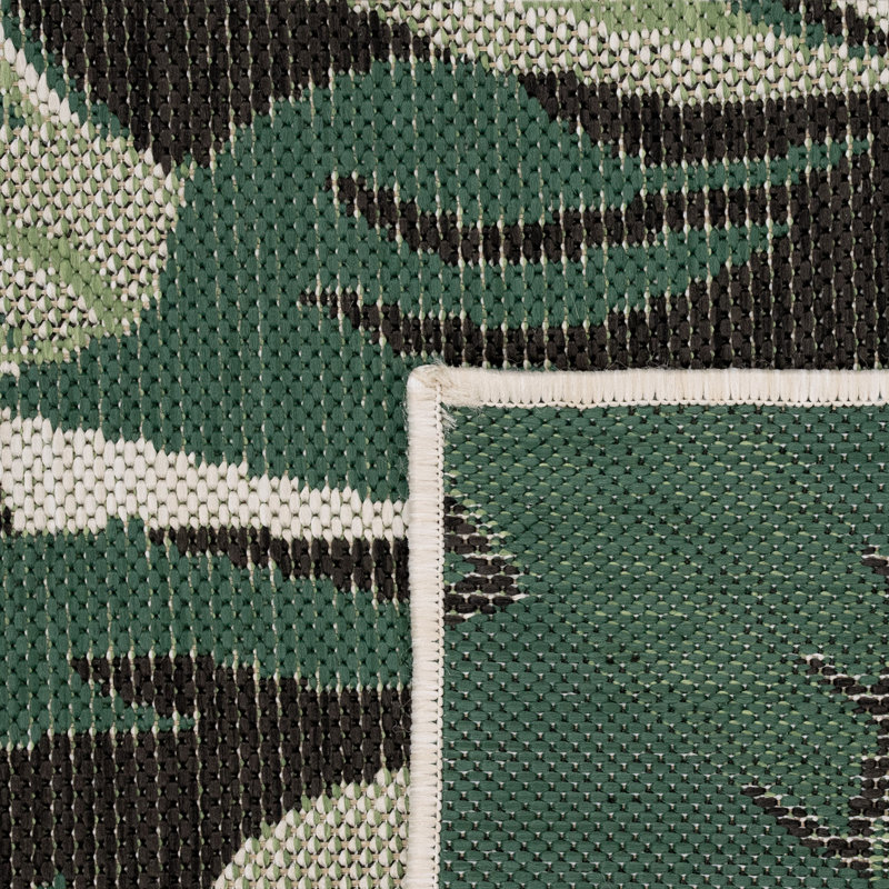 Lanoue Floral Indoor / Outdoor Rug, Rectangle 3'11" x 5'7"