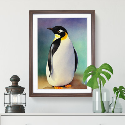 XV1022-3494X Penguin In Watercolour No.4 - Wall Art