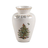 Spode – Christmas Tree Gold Vase – WhiteGold