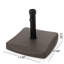 Porte-parapluies 55 lb - fabriqué en béton et en acier, peut accueillir un parasol de 8 pieds, brun, 18,17 po X 14,11 po d'épaisseur