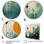 Colourful Mid Century Minimalist Oasis III - Abstract Collages Canvas Prints-1908805197-1908805186