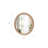 27.5 Inches Round Wall Mirror For Bathroom Vanity, Wooden Farmhouse Circle Mirrors For Bedroom, Entryway, Living Room, Kithen Whitewash Edge Decorative Mirror For Home, Office