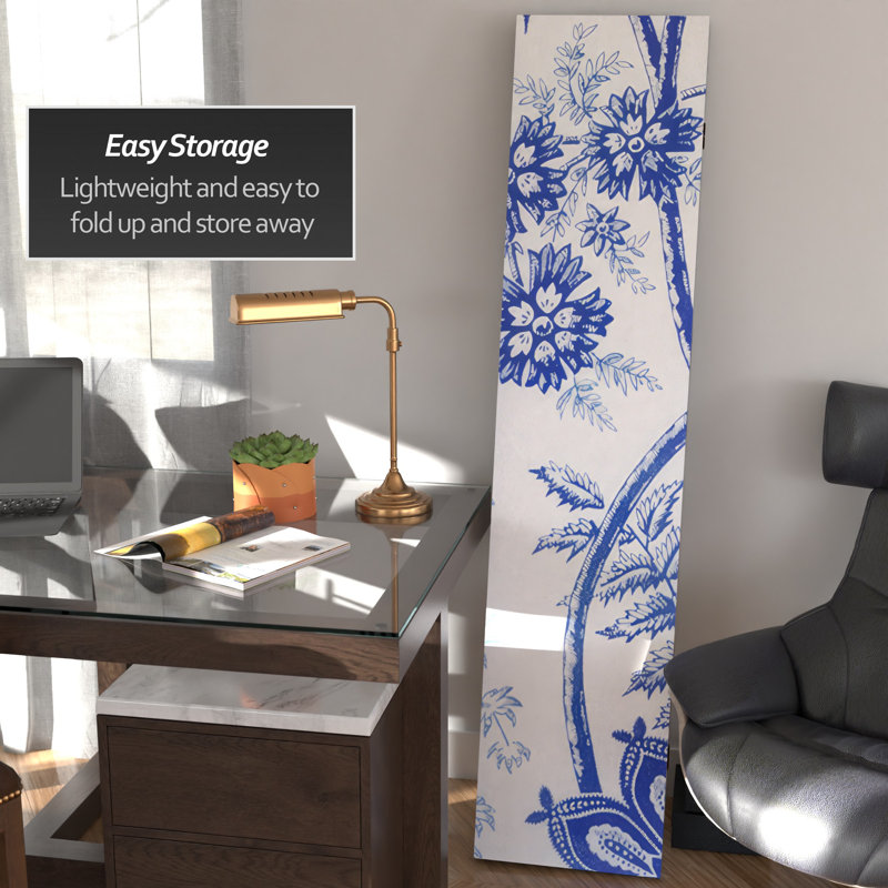 Paravent Blue Toile, Toile bleue