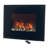 Wade Logan 26-Inch Wall Mounted Electric Fireplace - Heater with Pebble Fuel Effect, Adjustable Flames and Heat Settings, and Remote Control