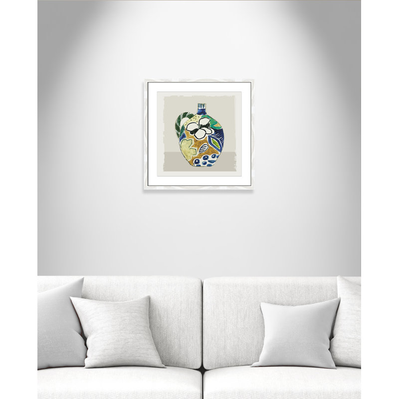 Vase Picasso par Aimee Wilson - reproduction de cadre photo sur papier, H 17 po x l 17 po x P 0,75 po, Blanc