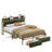 Queen Bed Frame, Dark Green