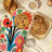 Abstract Garden Oven Mitt Cotton Twill