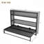 Lit escamotable avec tablettes, lit escamotable en métal au design pliable et peu encombrant-1460376063