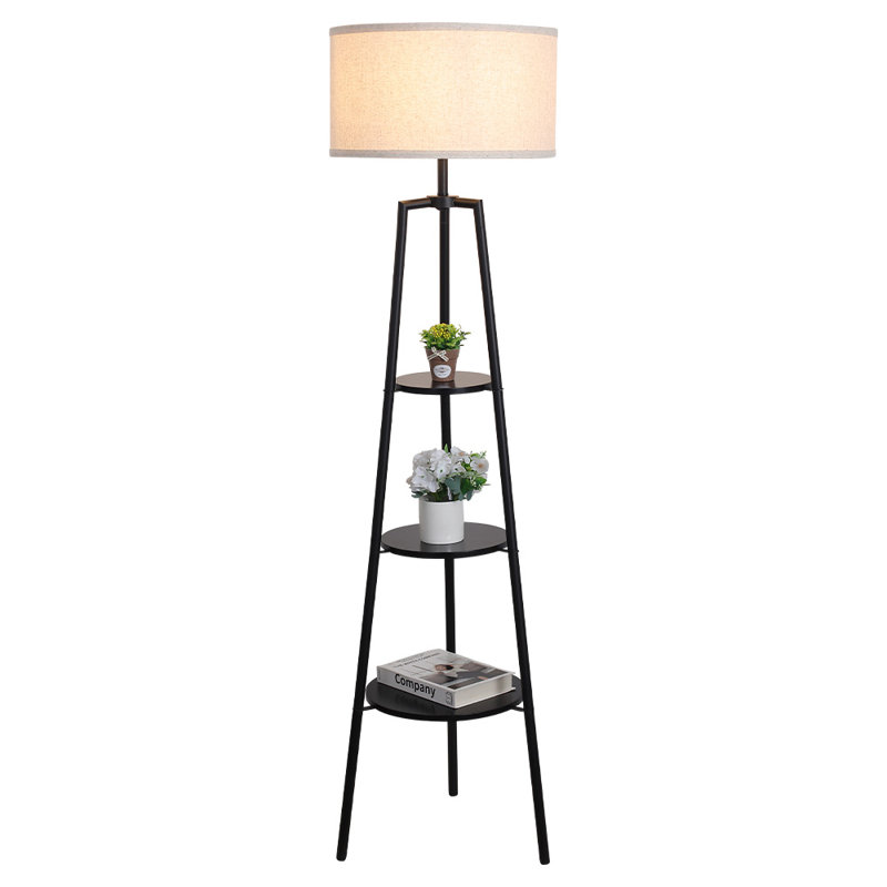 Alpaugh 160Cm Black Column Floor Lamp