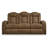 Faux Leather Power Reclining Sofa-1782957595