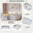Upholstered Daybed With Led And 2 Drawers-1007133423-1007133417