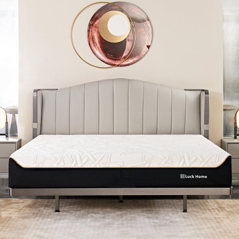 Luck Home 10-inch Ice Silk Cooling Gel Mattress (with Ventilated MDI Memory Foam), Full