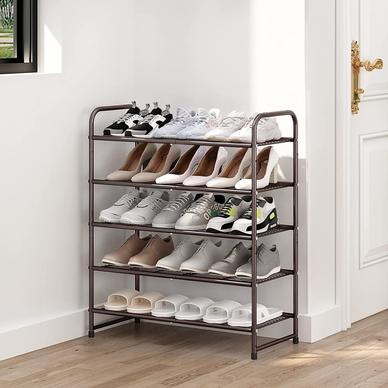 Range-chaussures simple empilable 15 paires Simple, Bronze