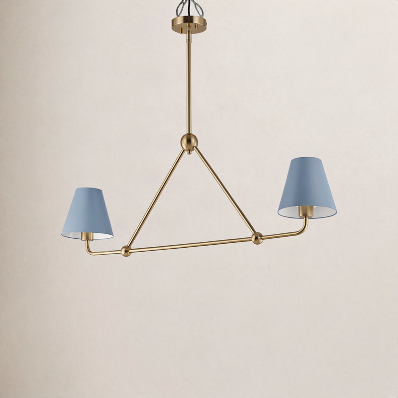 Rome 2-light Dining Pendant Light, Blue
