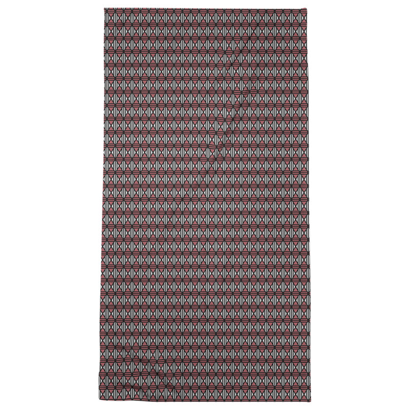 Serviette de bain à losanges, Rouge