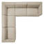 Canapé modulaire en L capitonné 5 pièces Modway Conjure-78569271