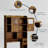 Over The Toilet Storage Cabinet with Adjustable Shelves, Tempered Glass Door, Open Shelving-2011355482