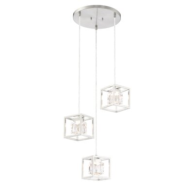 Elsebet 3 - Light Cluster Square LED Pendant -  George Kovacs, P1863-084-L