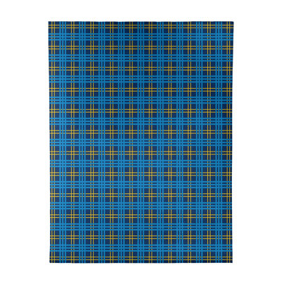 Tapis à carreaux bleu