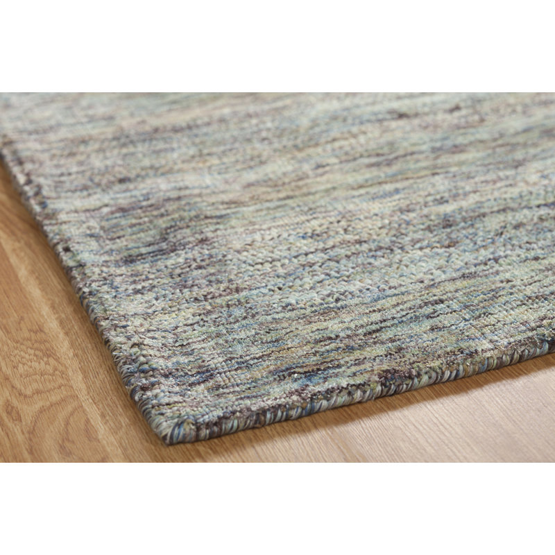 Mist Marl Area Rug in Gray, Rectangle 9'6" x 13'