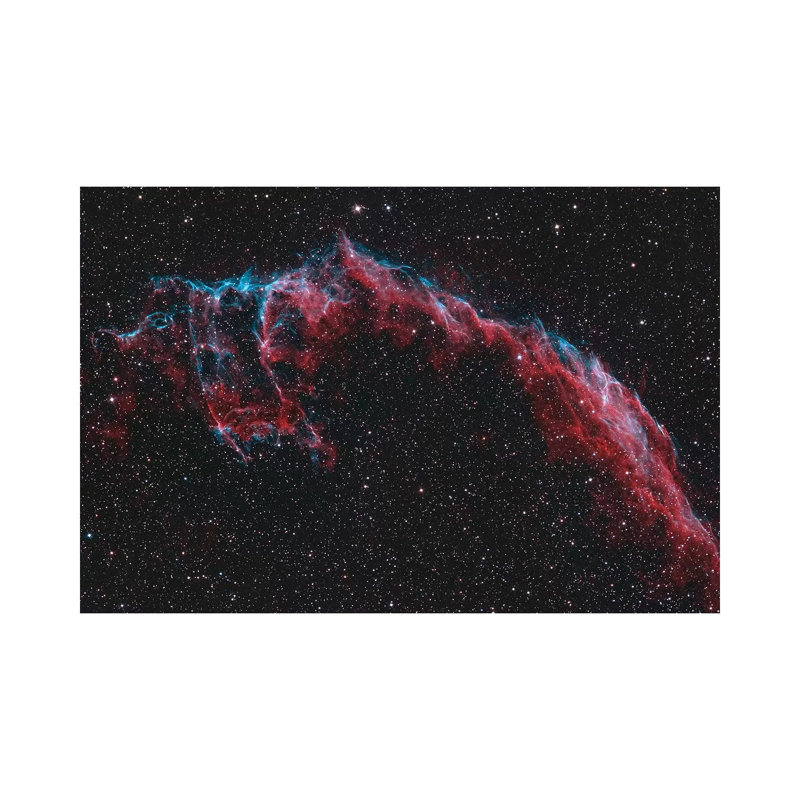 The Eastern Veil Nebula by Reinhold Wittich - Wrapped Canvas Gallery-Wrapped Canvas Giclée, 45.72cm H x 66.04cm W