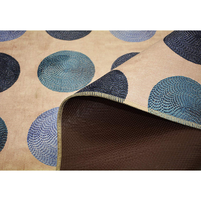 Slip Resistant No Pile Light Weight Nature Inspired Printed Area Rugs for Backyard Kitchen Living Room, Runner 2' x 7'