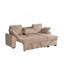 Ensemble de canapé modulaire multi-fonctionnel avec plateau porte-gobelet amovible, chaise de rangement intégrée et dossiers réglables-85984448